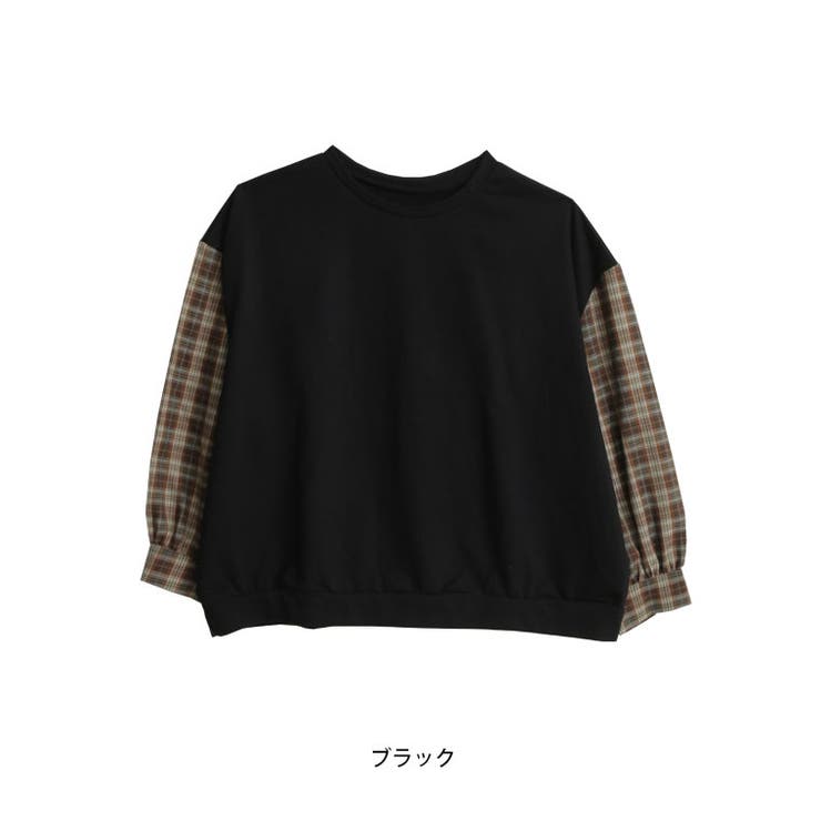 ラファモプロデュース チェック袖切替 スウェット | A Happy Marilyn | 詳細画像15 