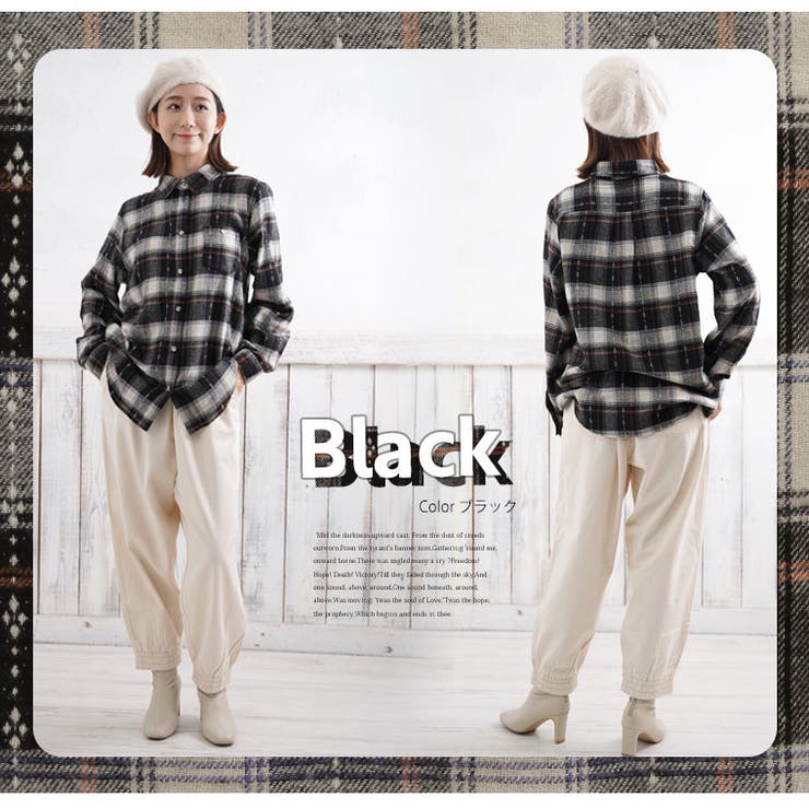 softthermo チェック柄 レギュラーシャツ | A Happy Marilyn | 詳細画像12 