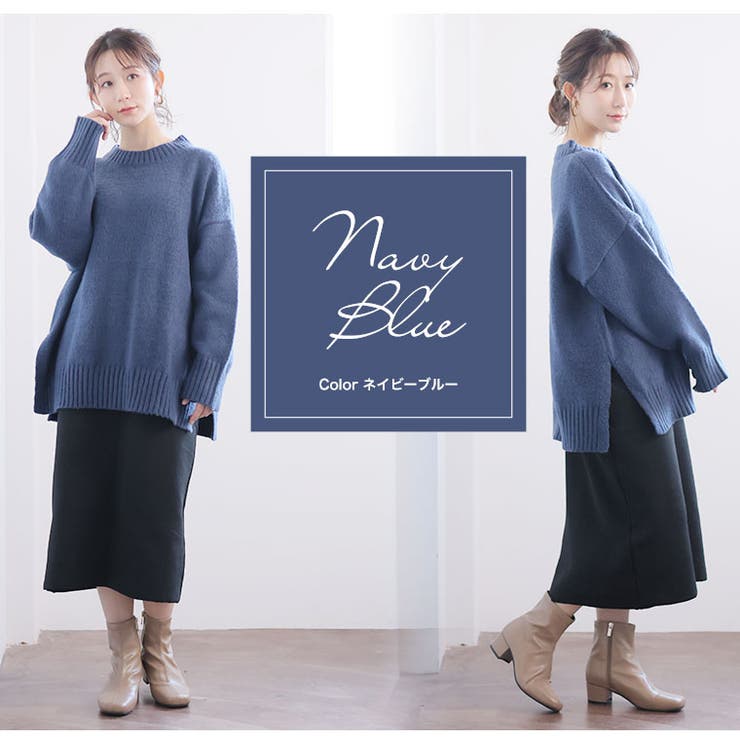 ローゲージ クルーネック ニットプルオーバー | A Happy Marilyn | 詳細画像16 