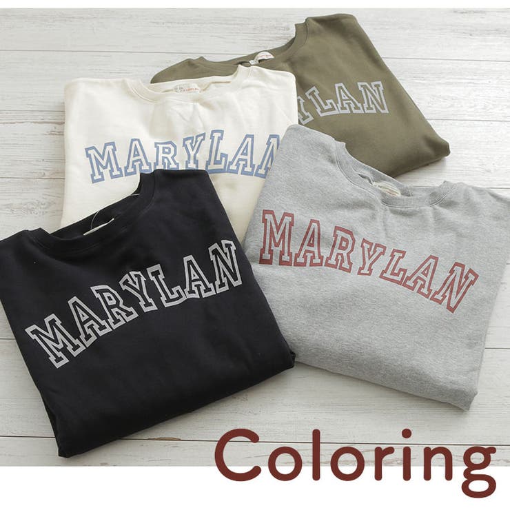 綿100％ 裏起毛 ロゴトレーナー | A Happy Marilyn | 詳細画像11 