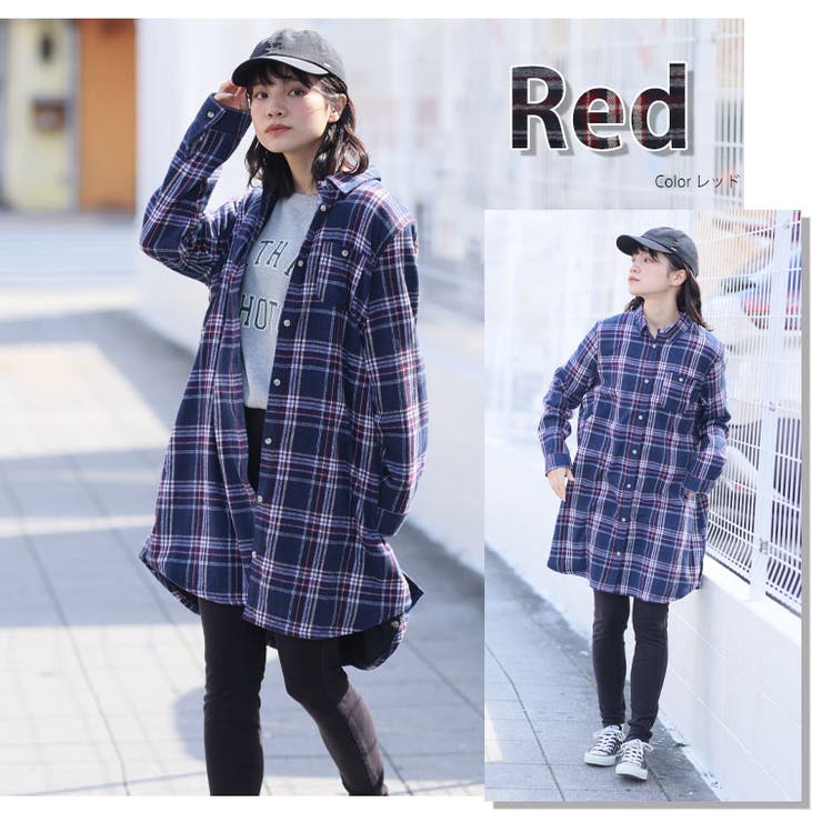 裏フリース レギュラー シャツワンピース | A Happy Marilyn | 詳細画像15 