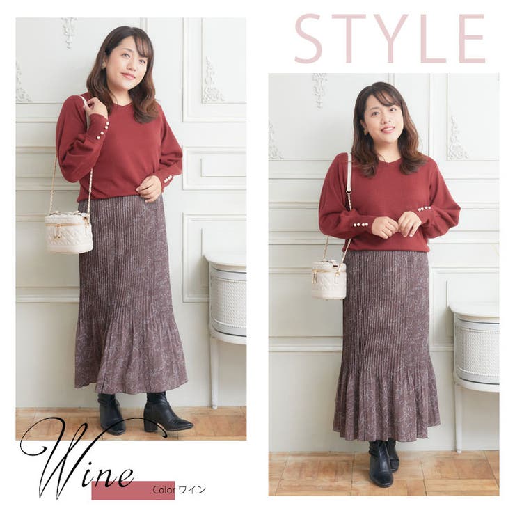 Hinaさんコラボ パール袖 もっちりニット | A Happy Marilyn | 詳細画像5 