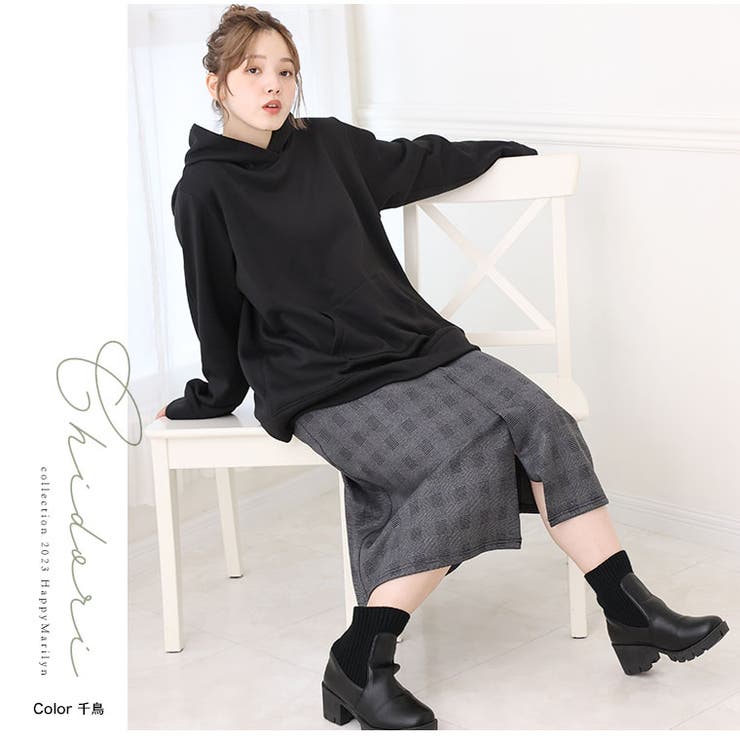 MAGICALSHAPELINE 裏ベロア タイトスカート | A Happy Marilyn | 詳細画像16 