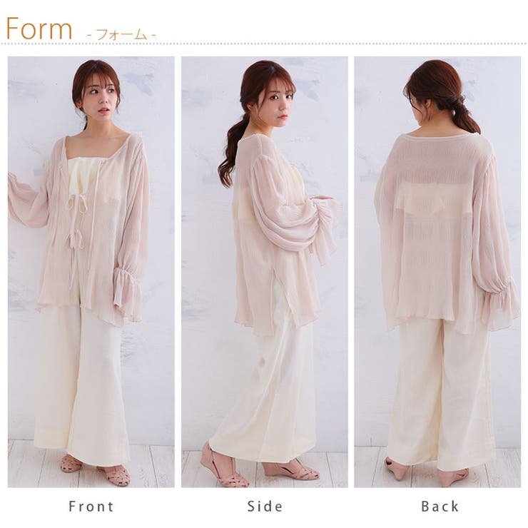 KAREN トリプルリボン シアーカーディガン | A Happy Marilyn | 詳細画像20 