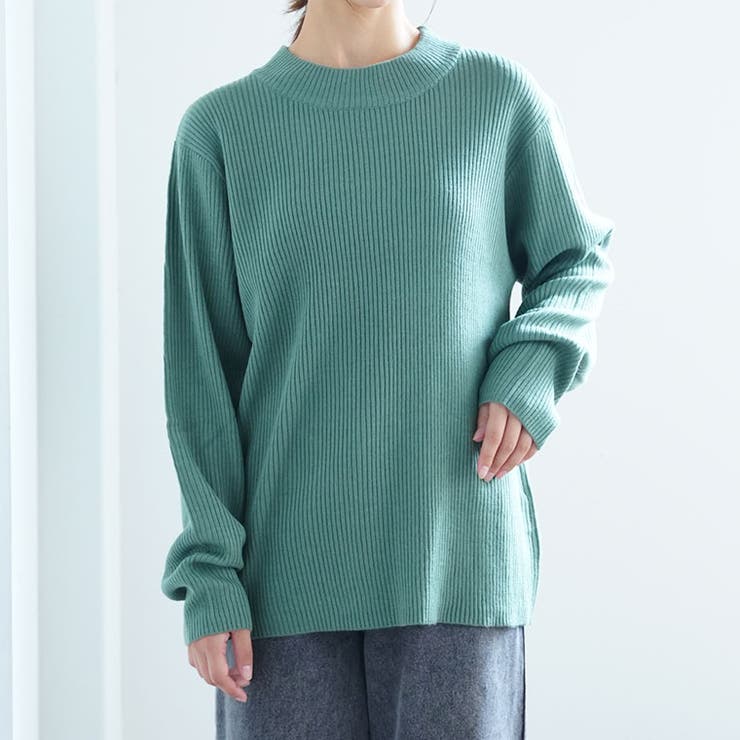 オリーブ | Tシャツ感覚で着れる カメレオン級の着回しが叶う リブ | A Happy Marilyn