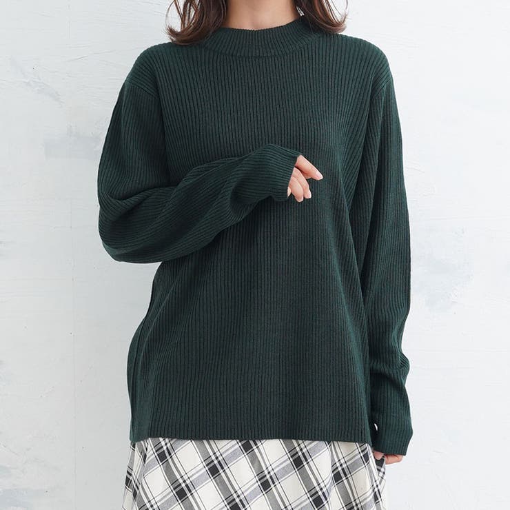 ダークグリーン | Tシャツ感覚で着れる カメレオン級の着回しが叶う リブ | A Happy Marilyn