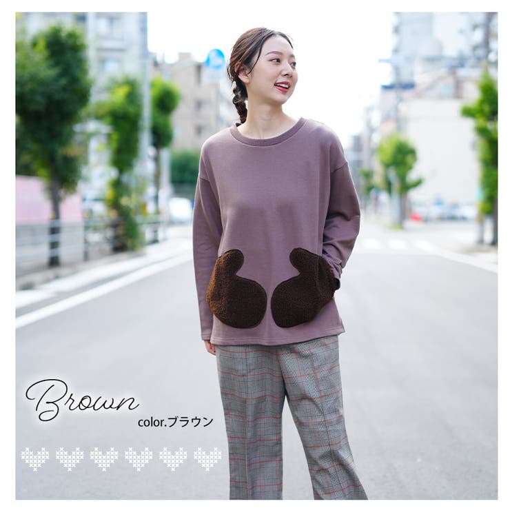 ミトンポッケがほっこり可愛い ビッグシルエット プルオーバー | A Happy Marilyn | 詳細画像11 