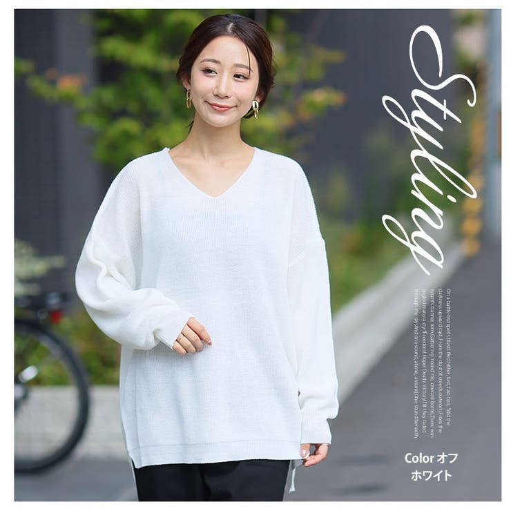 着ぶくれ回避の美人編地 華やぎ美人なラメニット チュニック | A Happy Marilyn | 詳細画像17 