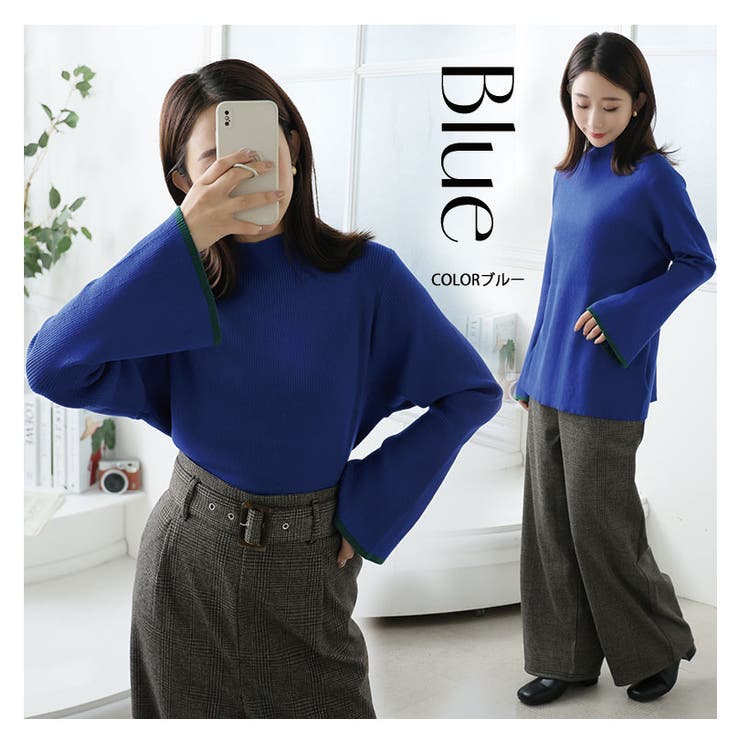 袖フレアデザイン 配色 パイピング | A Happy Marilyn | 詳細画像16 