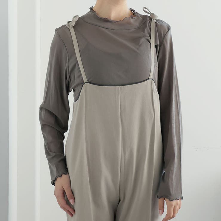 チャコールグレー | 楽に着られるようにAラインにしてみた シアー タートルネック | A Happy Marilyn