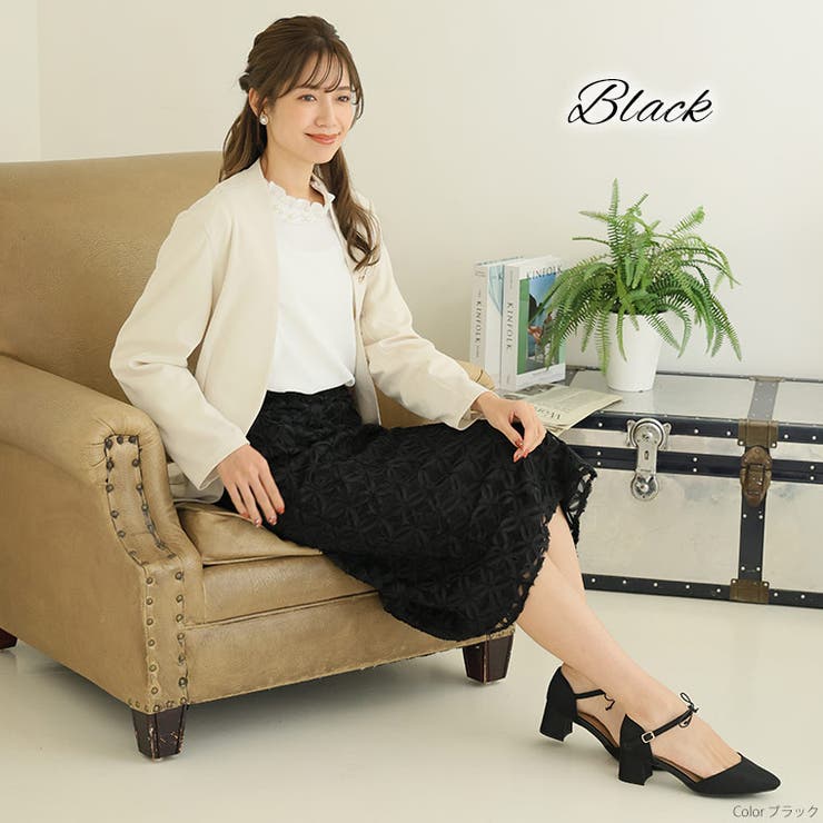 Rin フィットしすぎないのに細魅せ美人！華やぎ花モチーフ チュール | A Happy Marilyn | 詳細画像17 