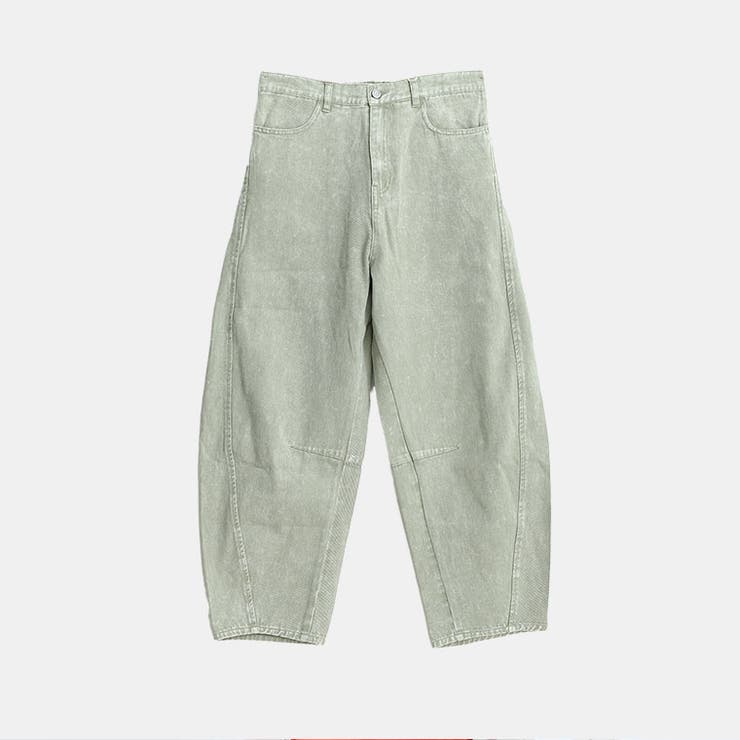 チノ/カーキ | 旬のバレルでトレンドスタイル バレルパンツ カーブパンツ | A Happy Marilyn