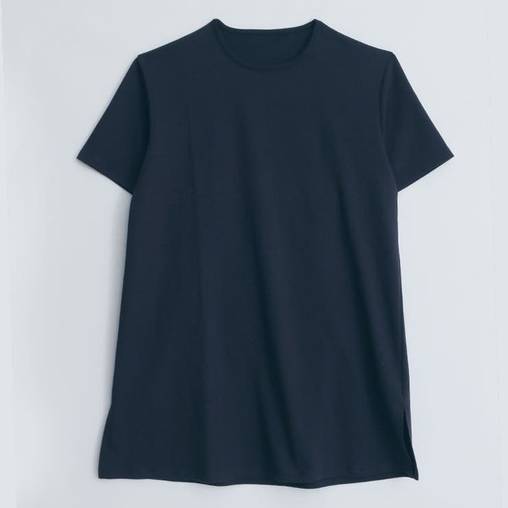 ネイビー | 五分袖 体型カバー チュニック | A Happy Marilyn