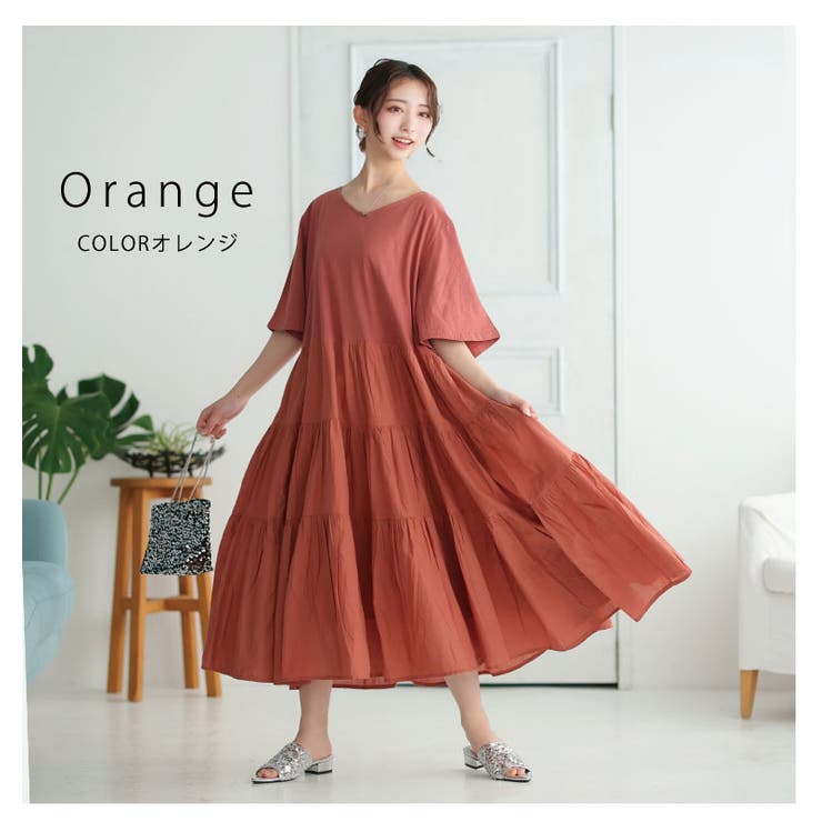 【風通るクラシック】ドッキング ティアード ワンピース | A Happy Marilyn | 詳細画像11 