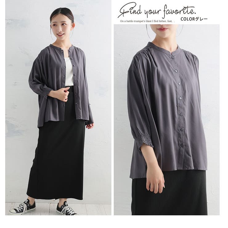 【さらっとタッチ】 ギャザーデザイン 袖口シャーリング | A Happy Marilyn | 詳細画像15 