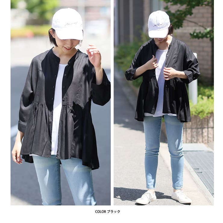 【さらっとタッチ】 ウエスト切替デザイン 七分袖 | A Happy Marilyn | 詳細画像17 