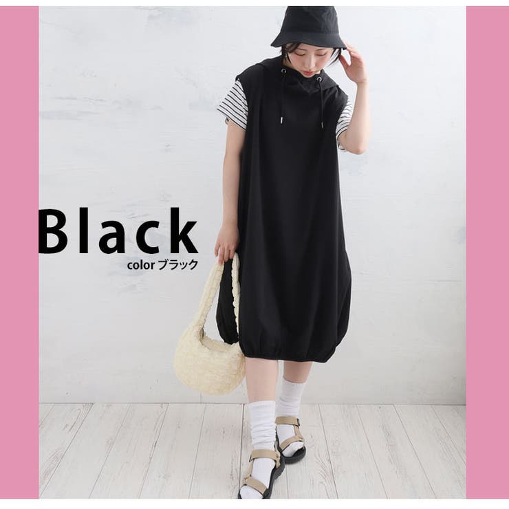 フード付き 裾バルーン ノースリーブ | A Happy Marilyn | 詳細画像7 