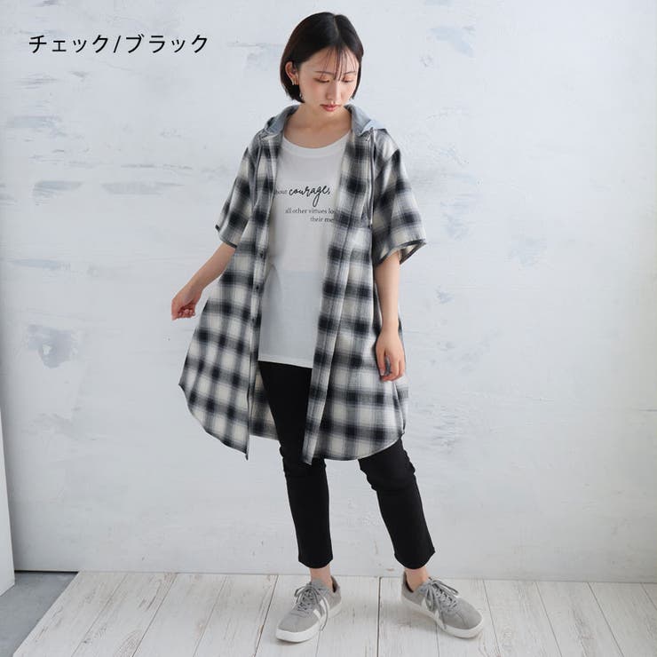 フード付き シャツ ワンピース | A Happy Marilyn | 詳細画像12 