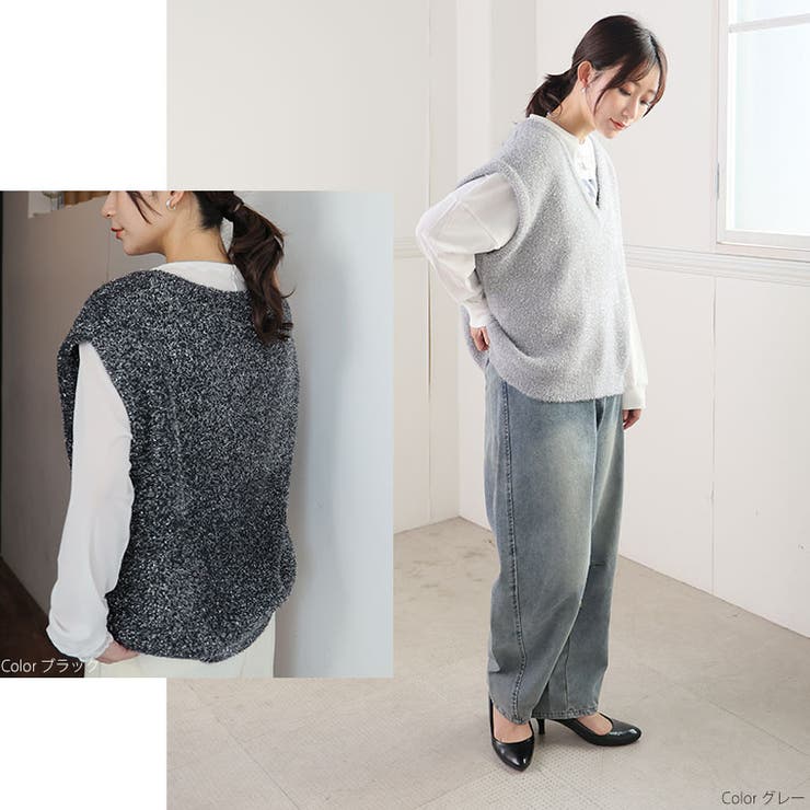 厚くないから今すぐ着やすい！ ラメ フェザー | A Happy Marilyn | 詳細画像13 