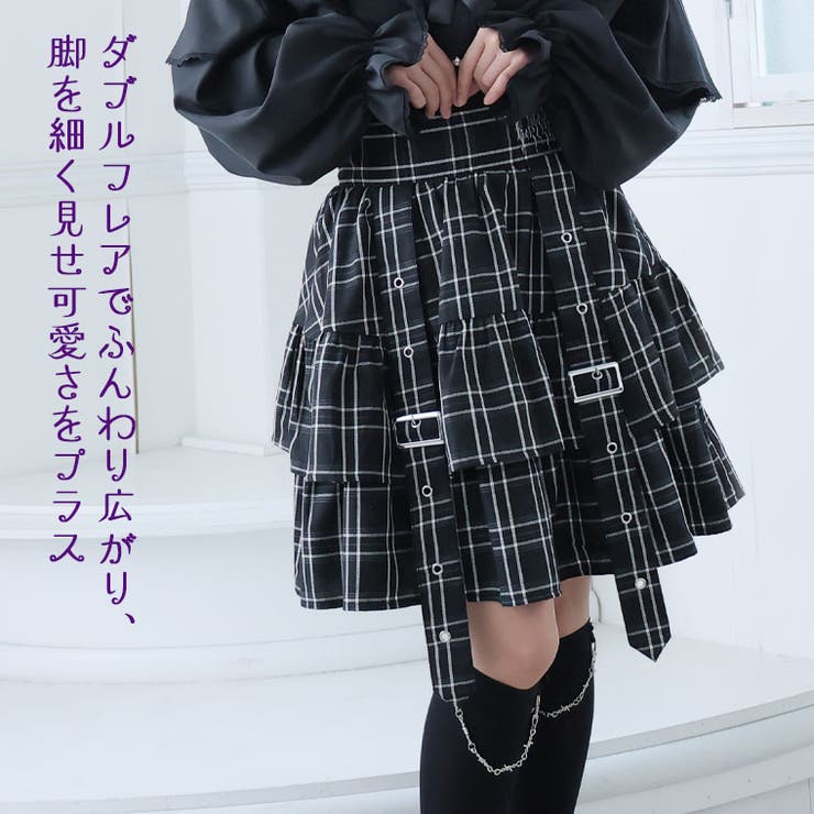 地雷系 チェック フリル | A Happy Marilyn | 詳細画像5 