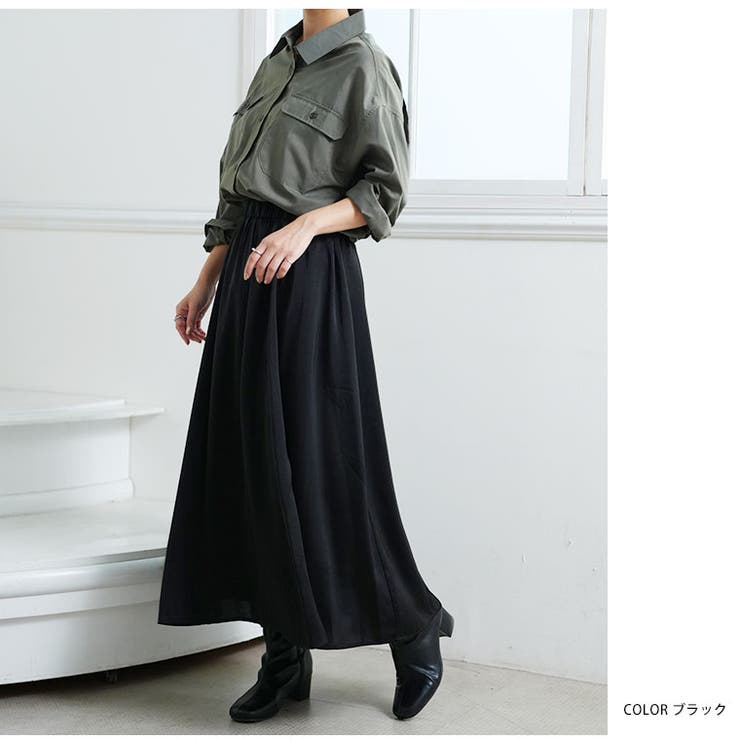 ヴィンテージサテン たっぷりフレアスカート 大きいサイズ | A Happy Marilyn | 詳細画像17 