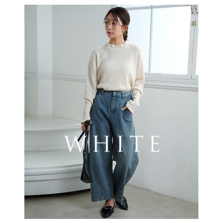 Tシャツ感覚で使える 首元華やか フリルネック | A Happy Marilyn | 詳細画像10