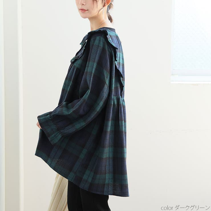 見た目秋 着心地さらり チェック柄 | A Happy Marilyn | 詳細画像14 