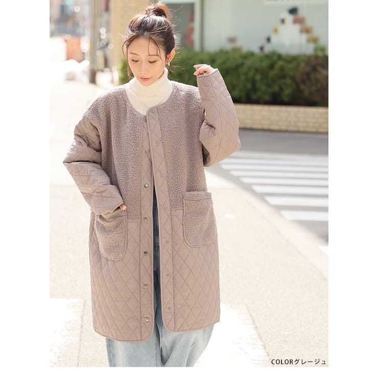 軽い！厚すぎない！細魅せ切替 ボア切替え ダイヤキルティング | A Happy Marilyn | 詳細画像16 