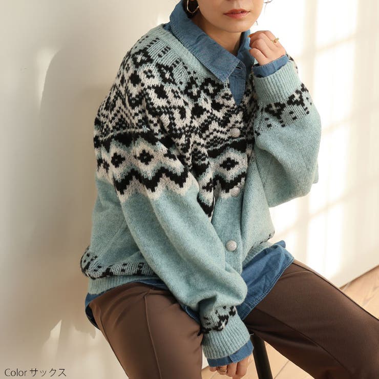 ノルディック ジャガード ニット | A Happy Marilyn | 詳細画像12 