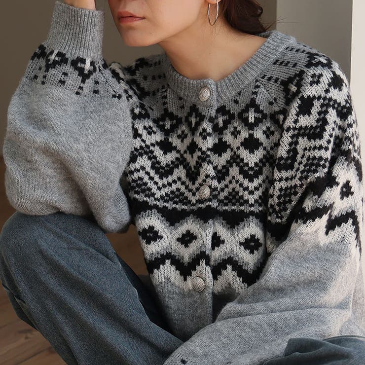 ノルディック ジャガード ニット | A Happy Marilyn | 詳細画像7 