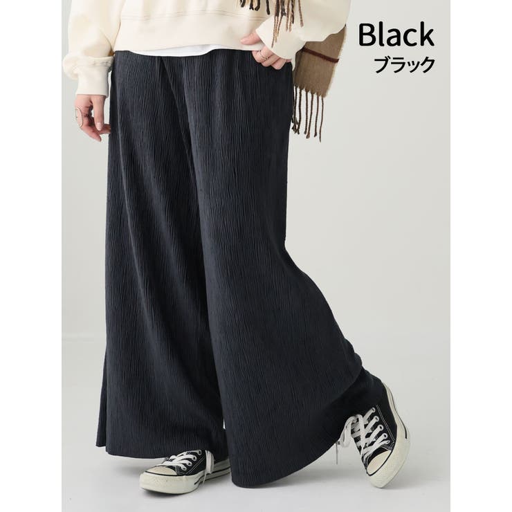 ベロア プリーツ ウェーブパンツ | A Happy Marilyn | 詳細画像11 