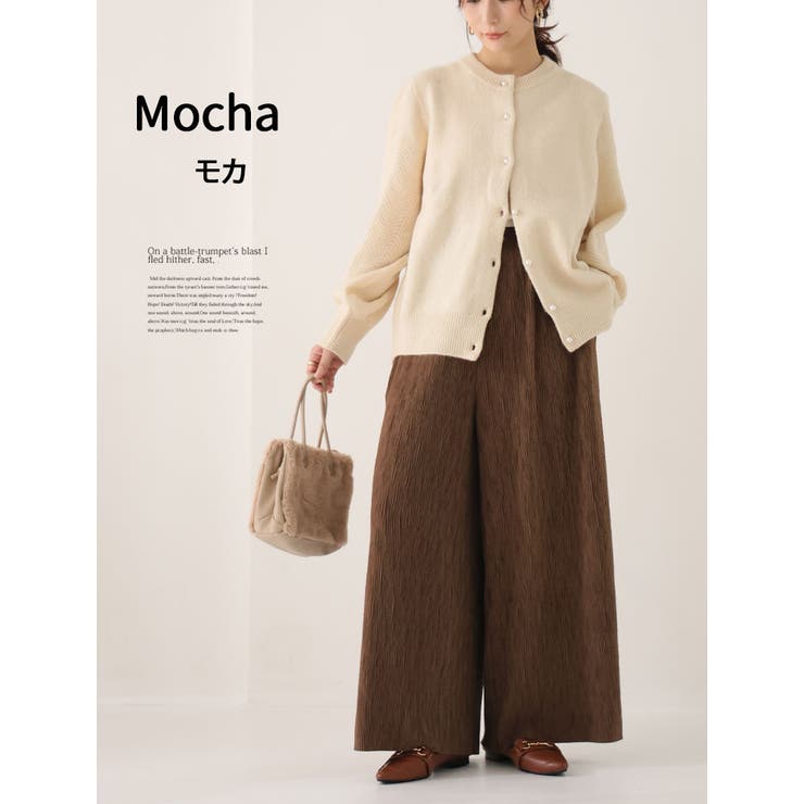 ベロア プリーツ ウェーブパンツ | A Happy Marilyn | 詳細画像15 