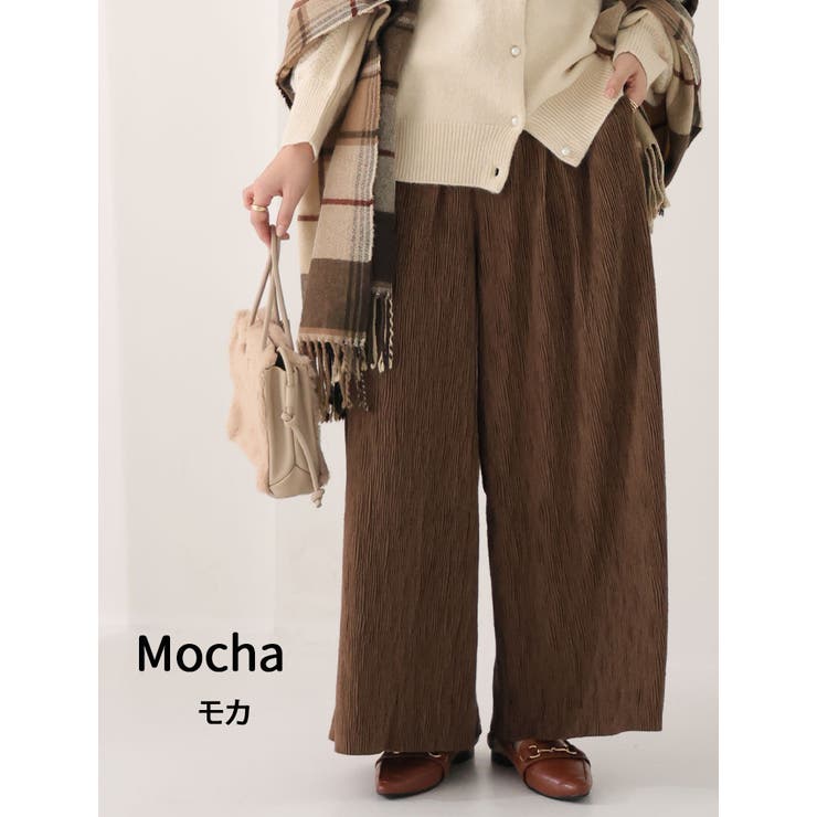 ベロア プリーツ ウェーブパンツ | A Happy Marilyn | 詳細画像16 