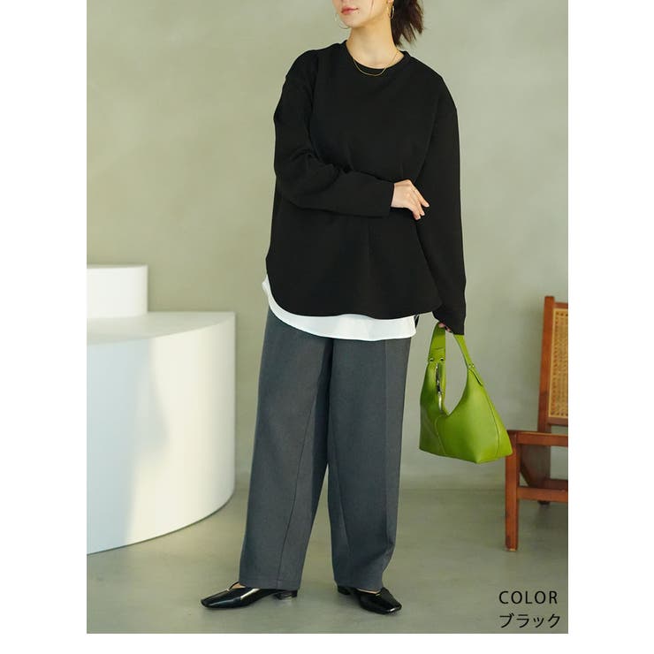 スゴ!裏ワザ!冬でも汗さら なめらか＆蒸れ知らず 裾ラウンドロンT | A Happy Marilyn | 詳細画像18 