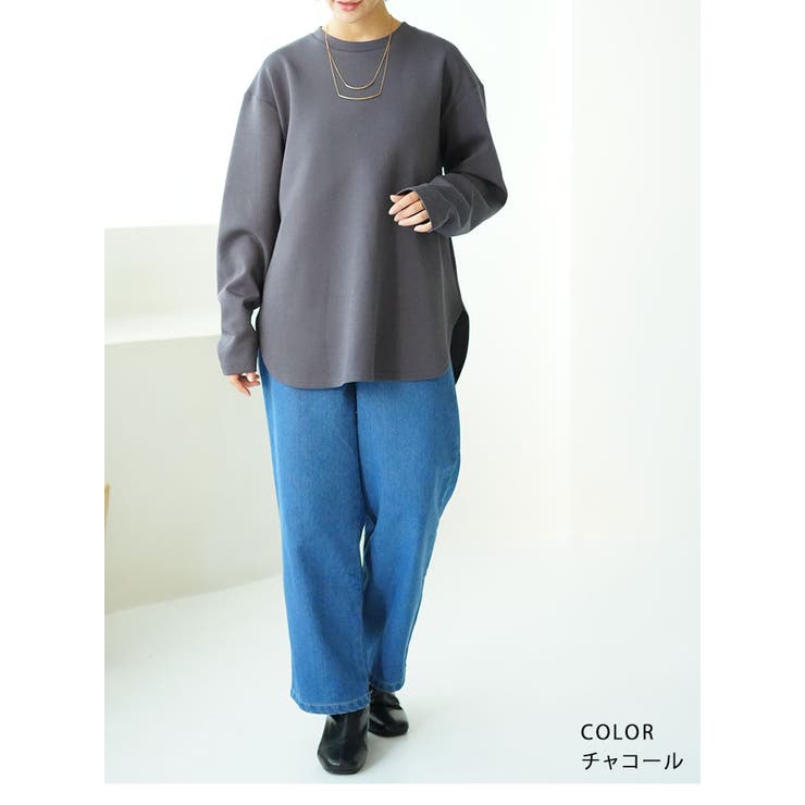 スゴ!裏ワザ!冬でも汗さら なめらか＆蒸れ知らず 裾ラウンドロンT | A Happy Marilyn | 詳細画像19 