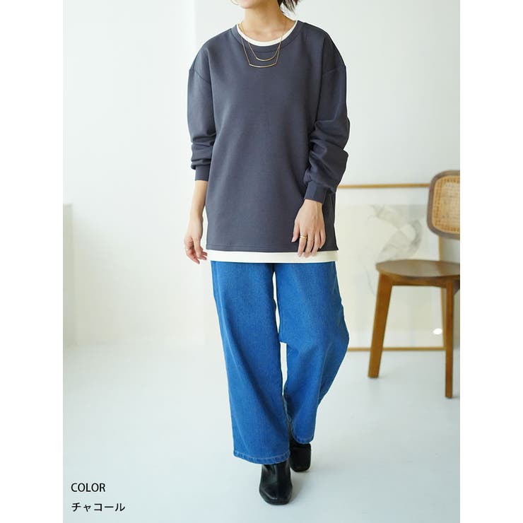 スゴ!裏ワザ!冬でも汗さら なめらか＆蒸れ知らず レイヤード風Tシャツ | A Happy Marilyn | 詳細画像19 