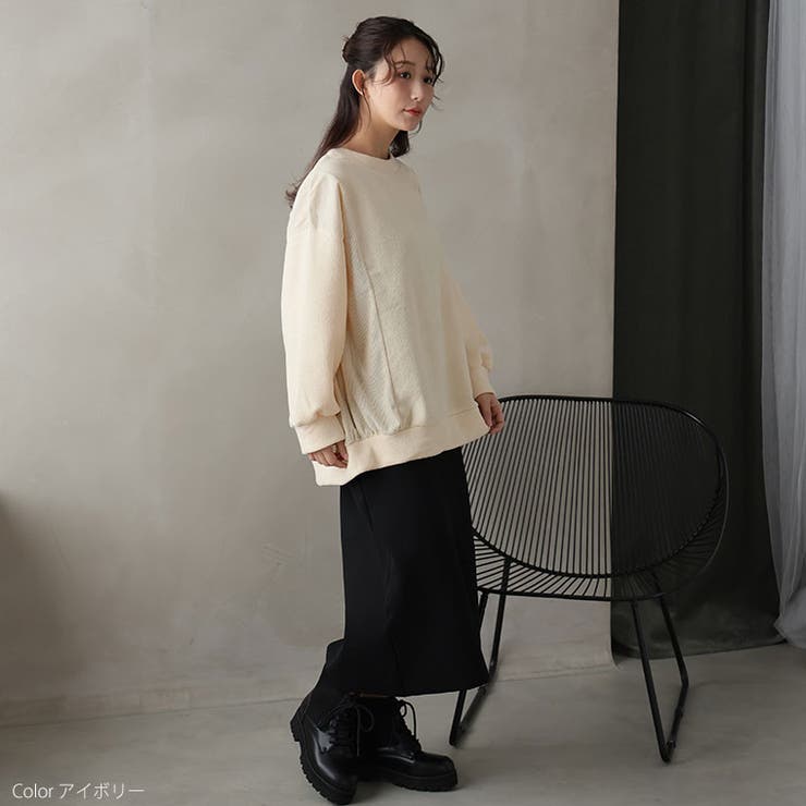 異素材で細魅せ 切替 コクーントップス | A Happy Marilyn | 詳細画像14 