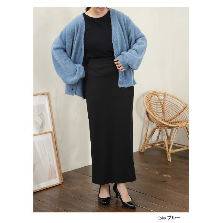 シルキーフェザー Vネック ニットカーディガン | A Happy Marilyn | 詳細画像11 