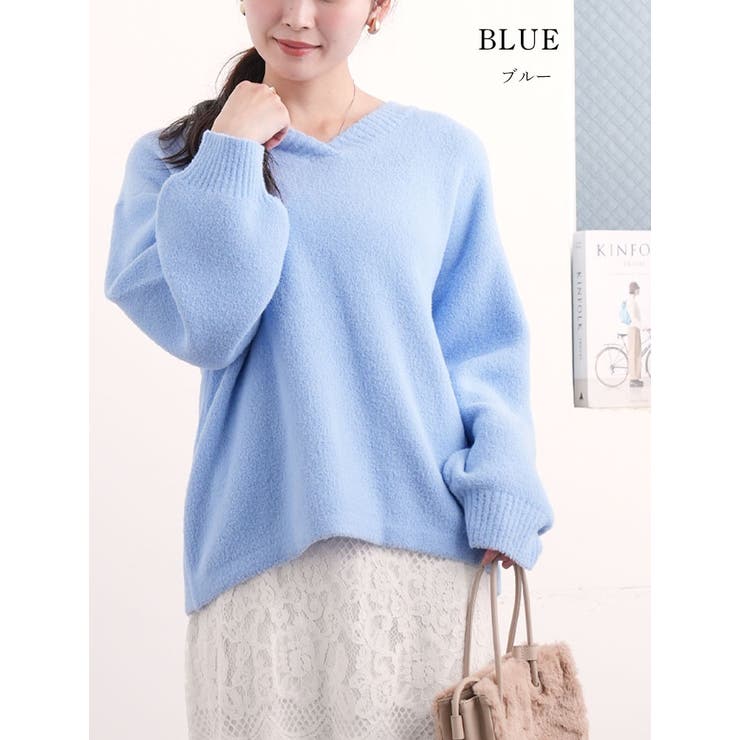 メルティフェザー Vネック プルオーバー | A Happy Marilyn | 詳細画像13 