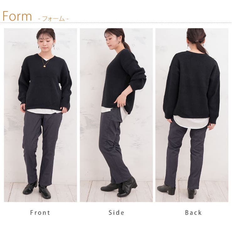 メルティフェザー Vネック プルオーバー | A Happy Marilyn | 詳細画像15 