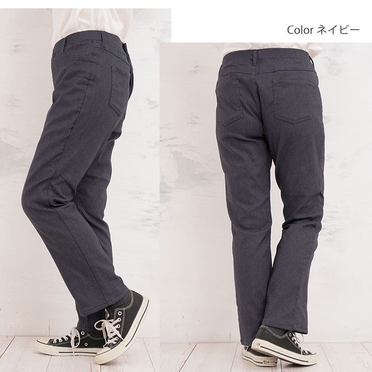 デニム調 前身中綿仕様 パンツ | A Happy Marilyn | 詳細画像11 