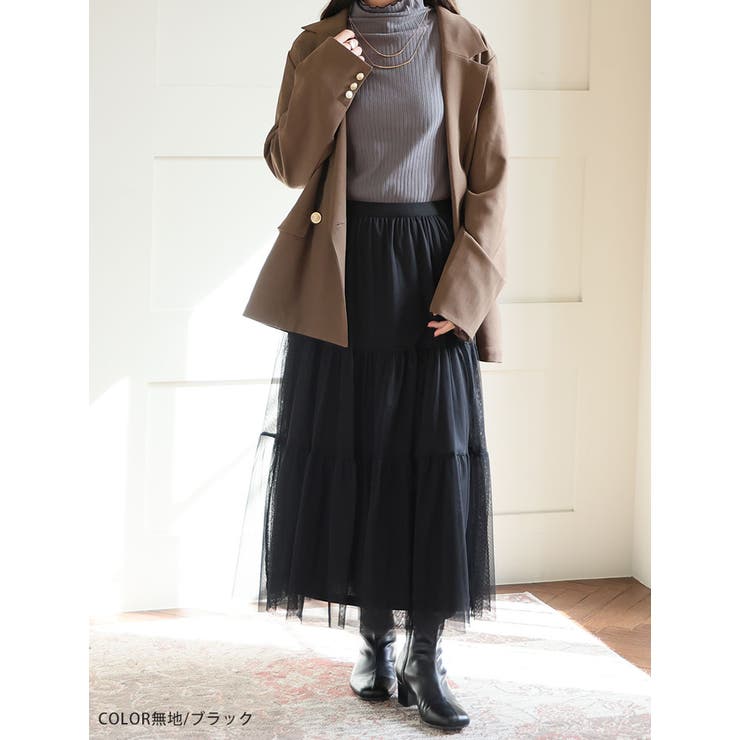 「着ぶくれない」 大人のカジュアル チュールスカート | A Happy Marilyn | 詳細画像14 