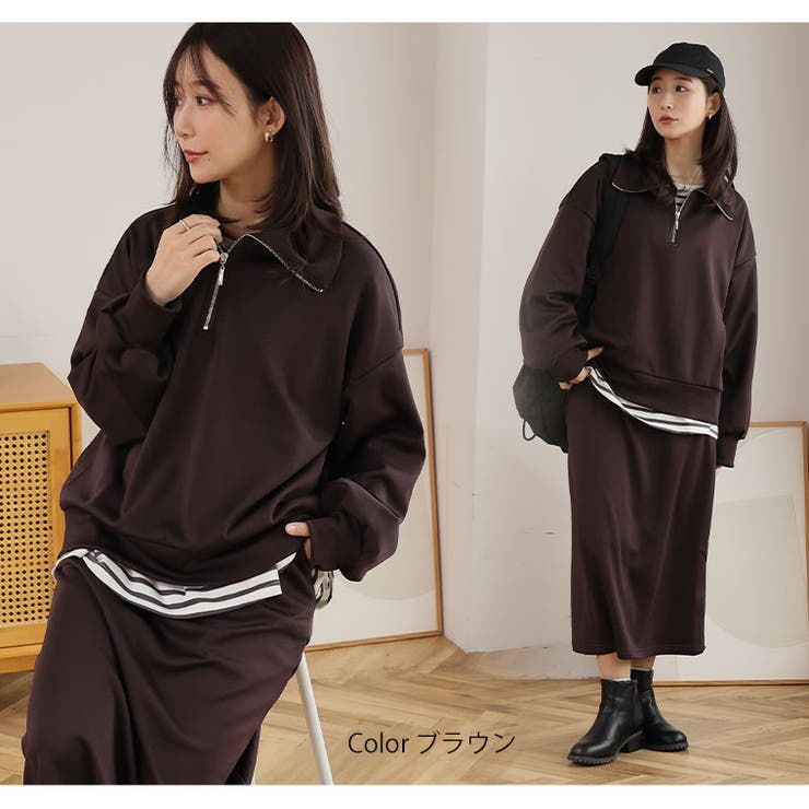 ハーフZIP トップス ＋ | A Happy Marilyn | 詳細画像12 
