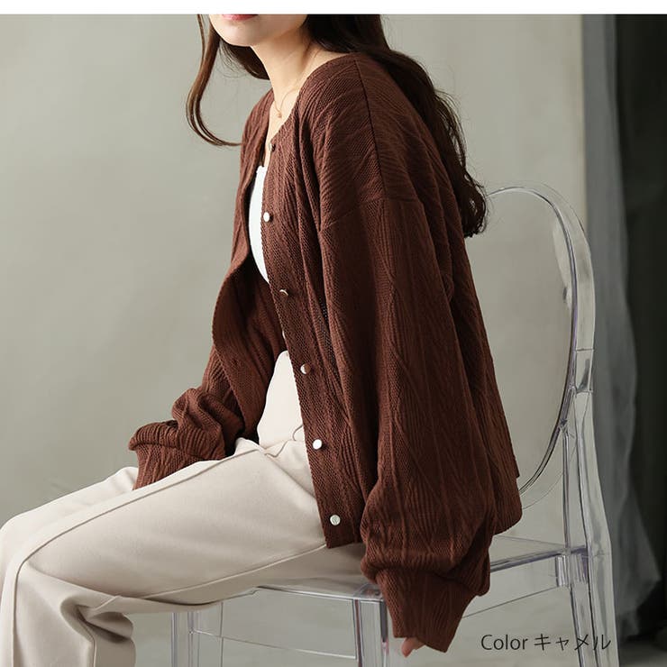 ニットとカットのいいトコどり！ ケーブル ニットソー | A Happy Marilyn | 詳細画像9 