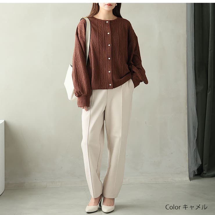 ニットとカットのいいトコどり！ ケーブル ニットソー | A Happy Marilyn | 詳細画像11 