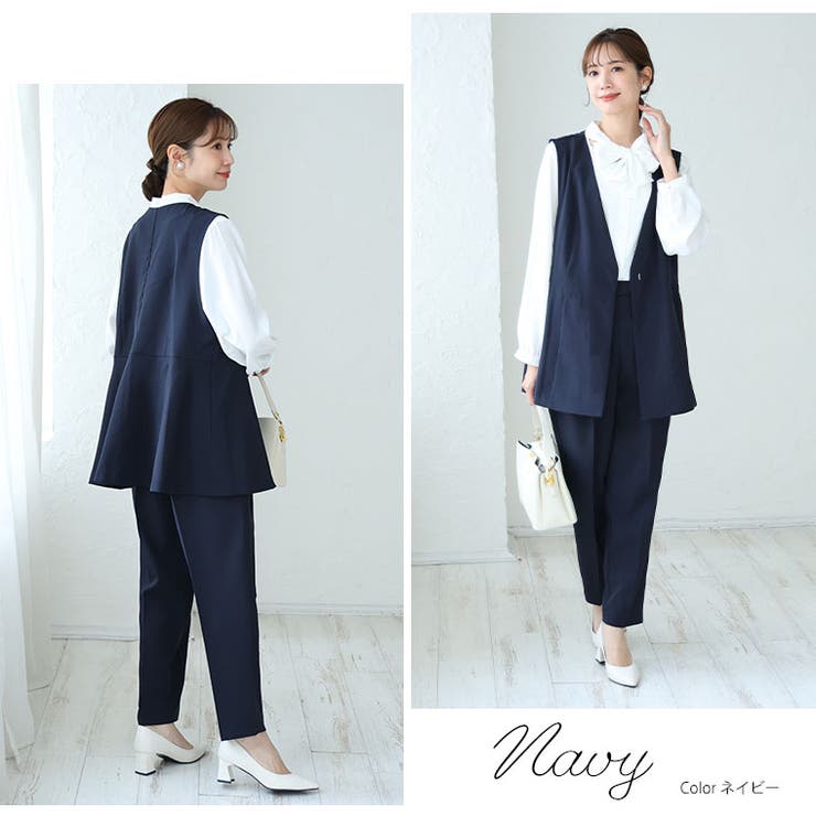 360ストレッチ ペプラム ジレ | A Happy Marilyn | 詳細画像9 