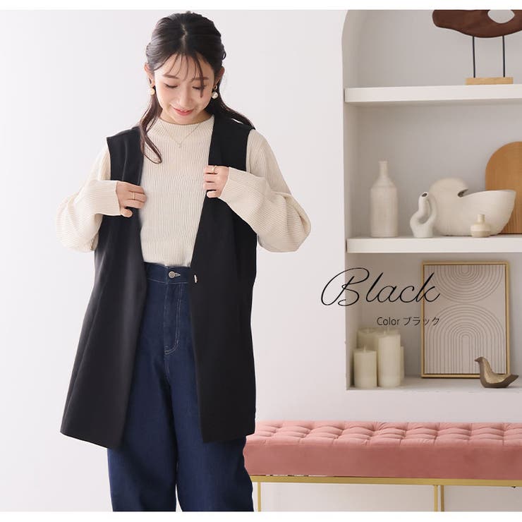 360ストレッチ ペプラム ジレ | A Happy Marilyn | 詳細画像12 