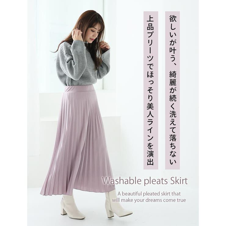 ざぶざぶ洗える！ アコーディオン プリーツスカート | A Happy Marilyn | 詳細画像4 