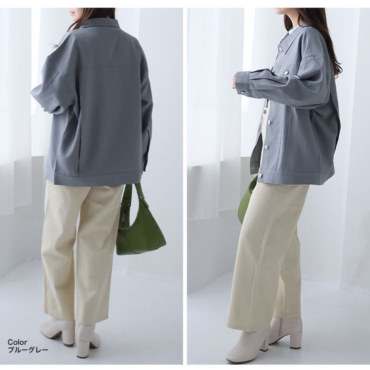 ゆったりシルエットの カラー Gジャン | A Happy Marilyn | 詳細画像14 