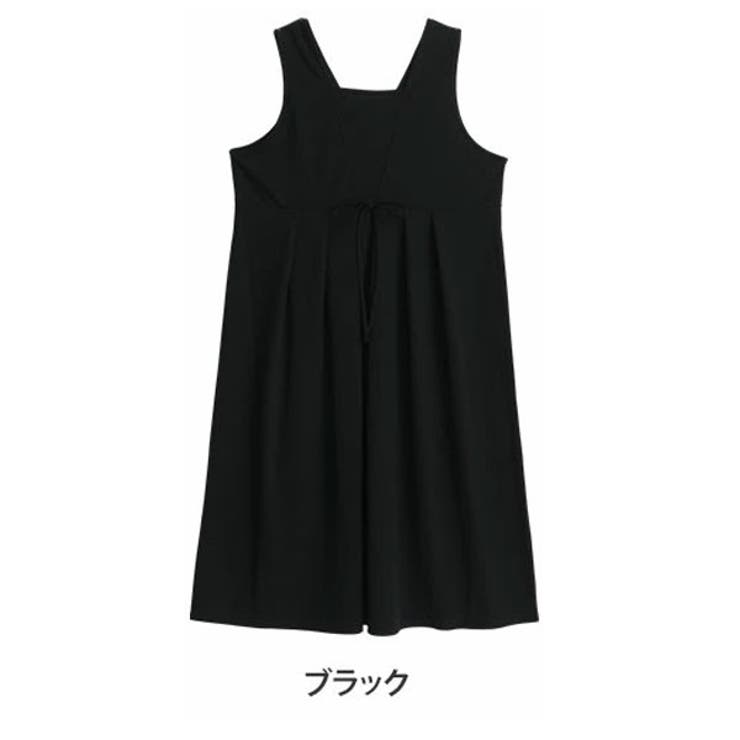 ブラック | スポッと着られる！！”楽かわ”シリーズ！ タックで下半身カバー | A Happy Marilyn